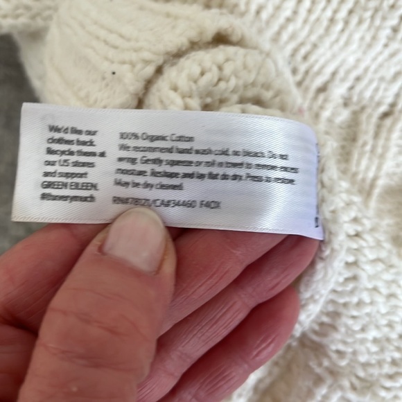 Eileen Fisher Organic Cotton Turtleneck Sweater Sz L - Picture 8 of 13